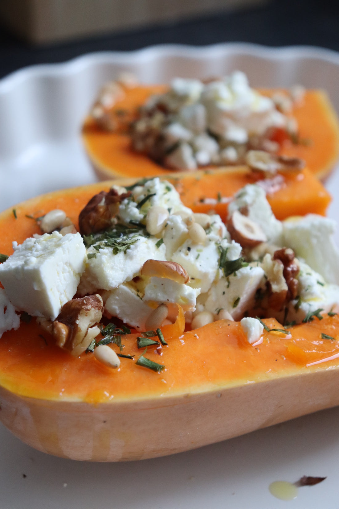 Repas rapide: Butternut farci