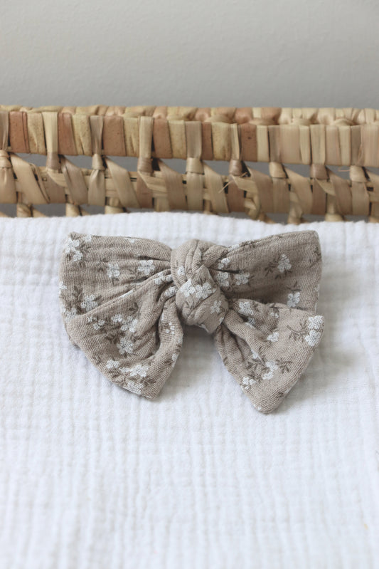 Louise gaze fleurs Beige