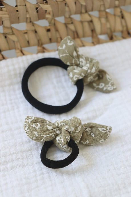 Heidi gaze fleurs Olive