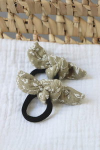 Heidi gaze fleurs Olive