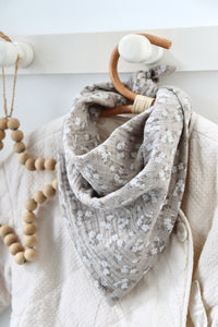 Liv gaze fleurs Beige