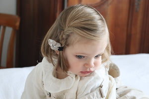 Heidi gaze fleurs Beige