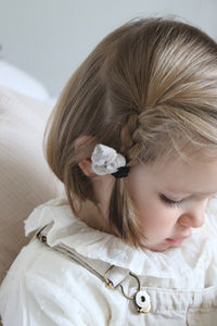 Heidi gaze fleurs Beige