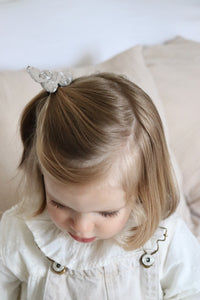 Heidi gaze fleurs Beige