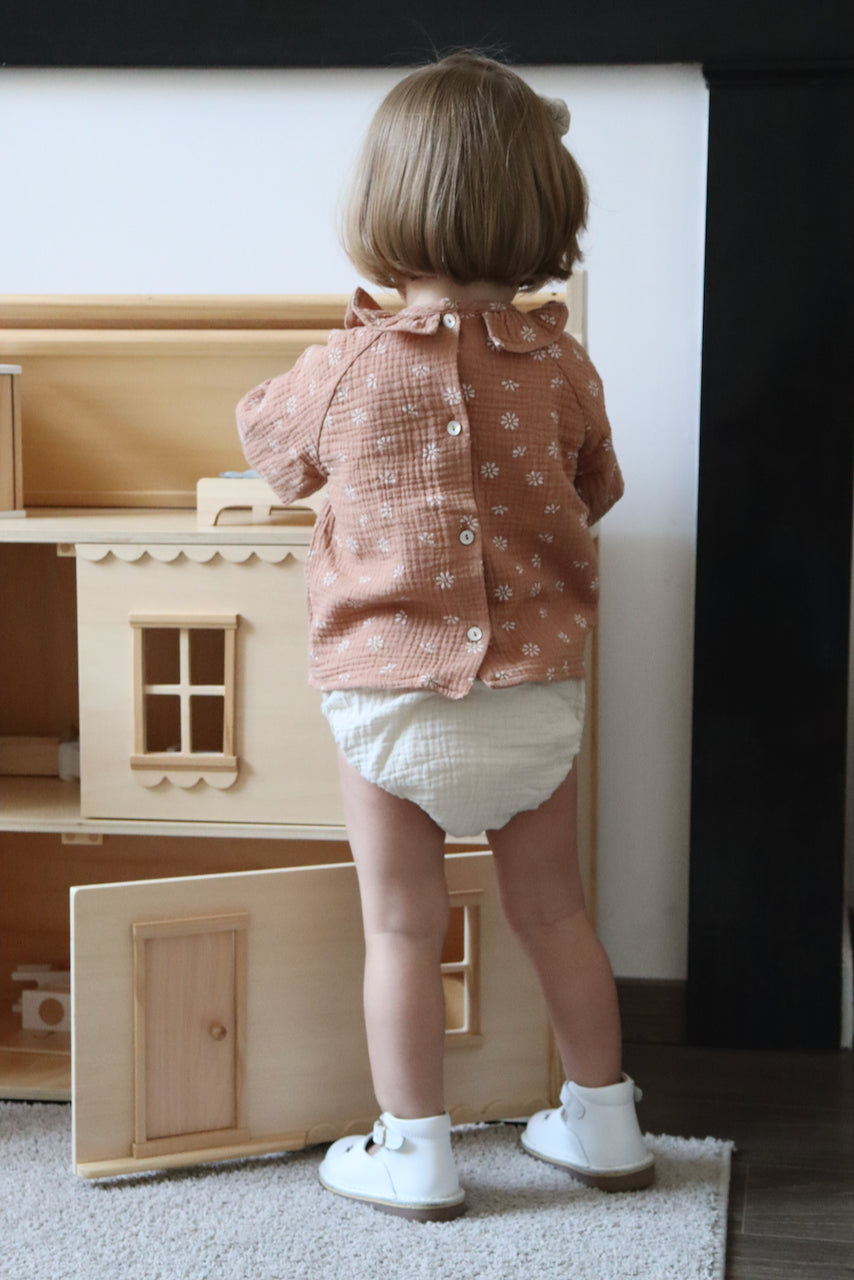 Charlie gaze fleurs Argile