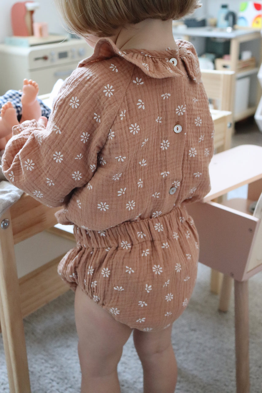 Charlie gaze fleurs Argile