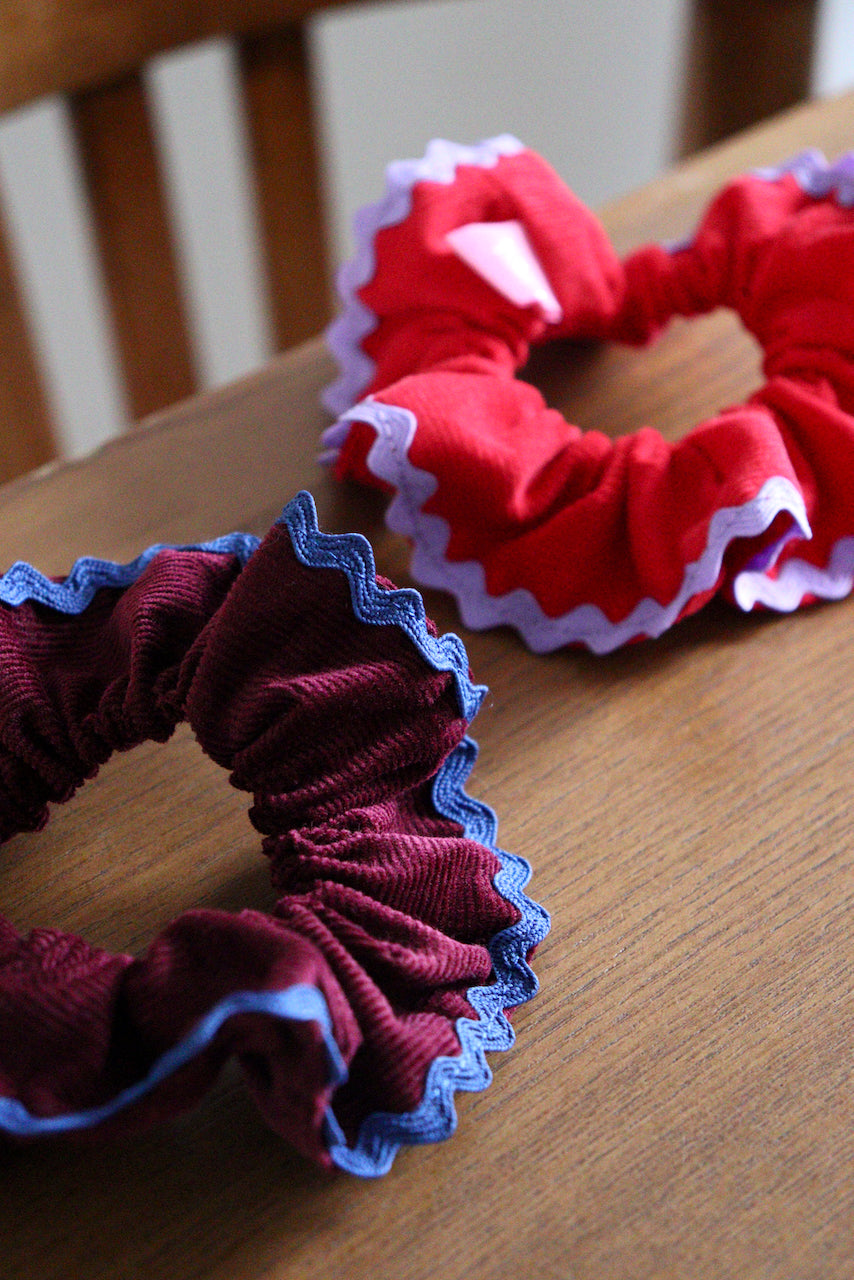 Kelly Velours bordeaux