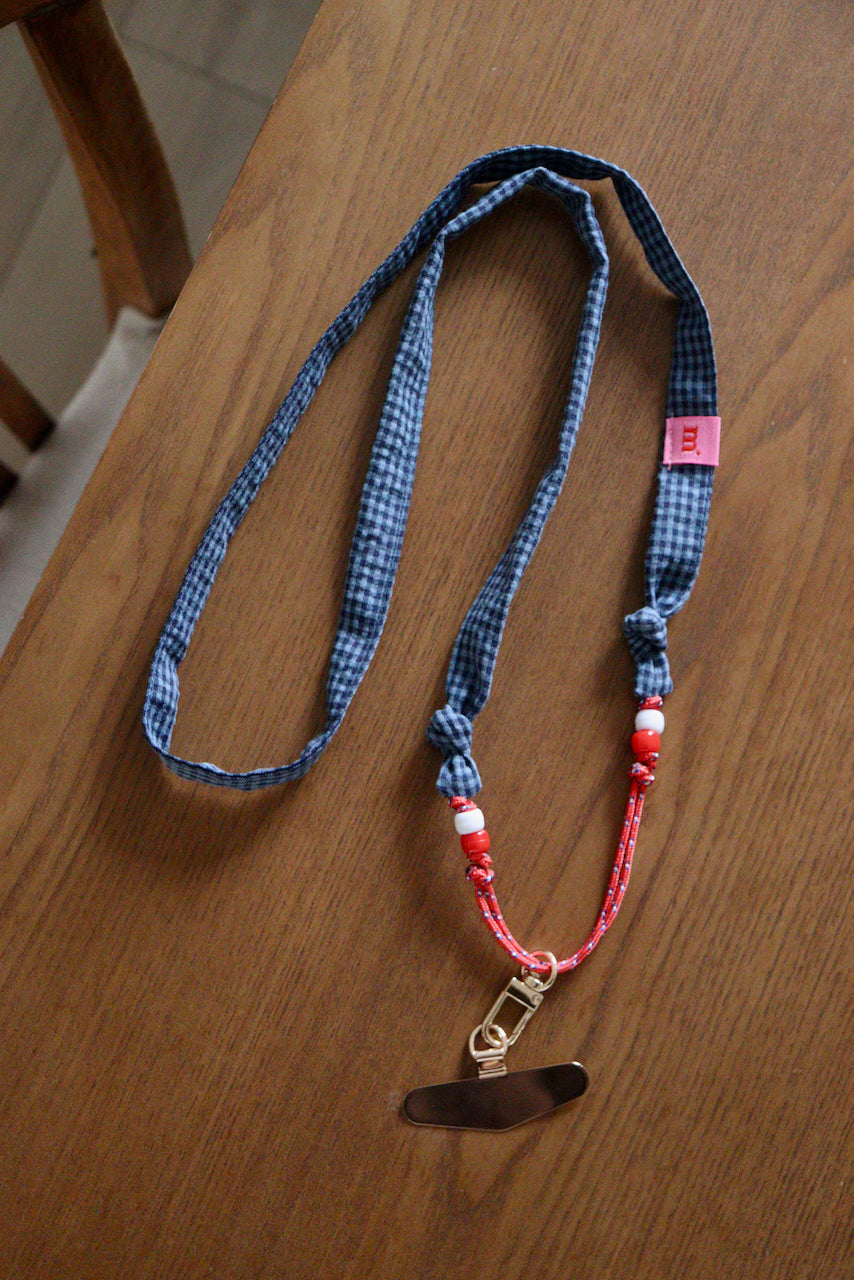 César Seersucker Bleu