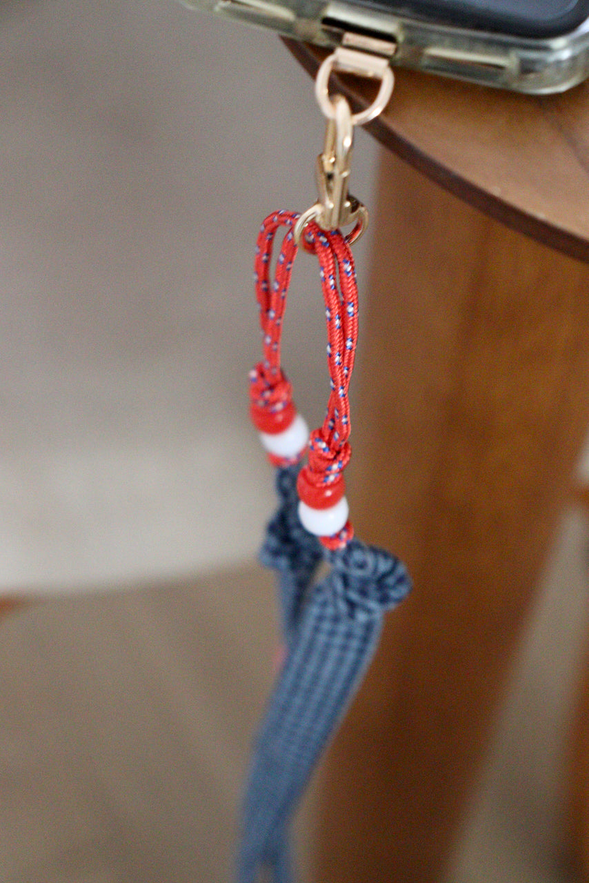 César Seersucker Bleu