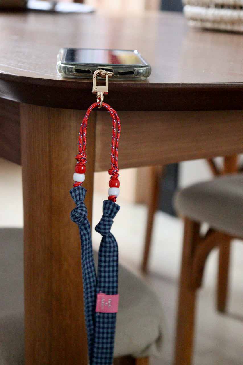 César Seersucker Bleu