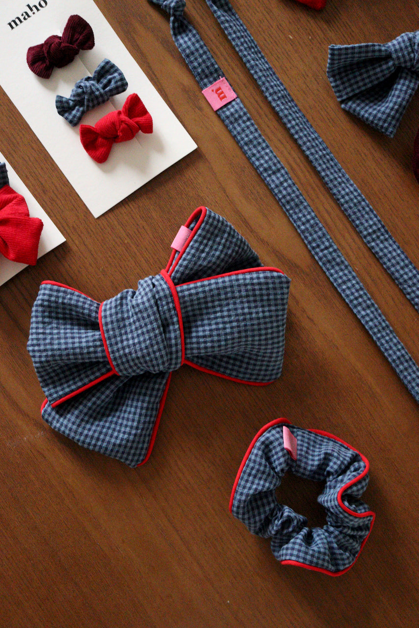 Anja Seersucker bleu