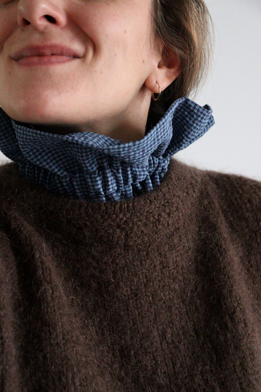 Barry seersucker bleu